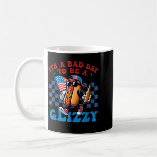 A Bad Day To Be A Glizzy Grill Hot Dog 4th Of July Coffee Mug