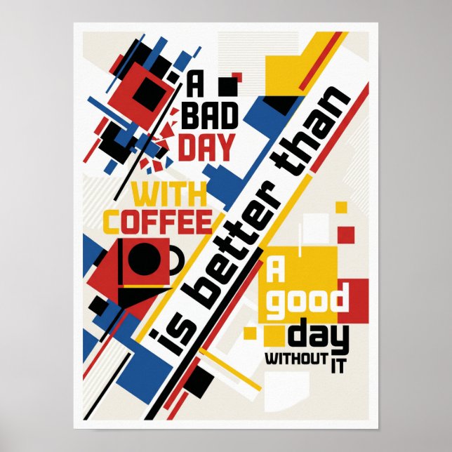 a bad day without coffee poster (Front)