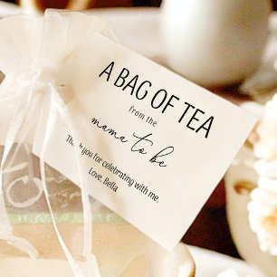 A Bag of Tea from the Mama to Be Favour Tag