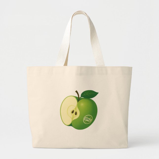 A bag with the image of a green apple (Front)