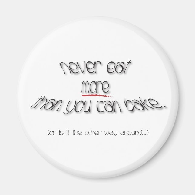 A Baker's Oath Magnet (Front)