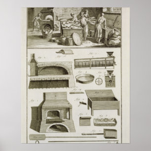 A bakery and baking equipment, from the 'Encyclope Poster