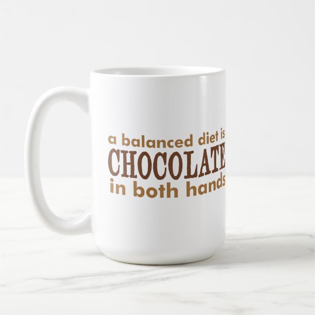 A Balanced Diet is... Coffee Mug (Left)