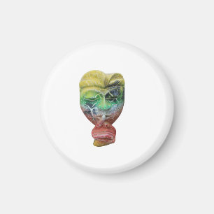 A Bali face mask with finger on its mouth. Magnet