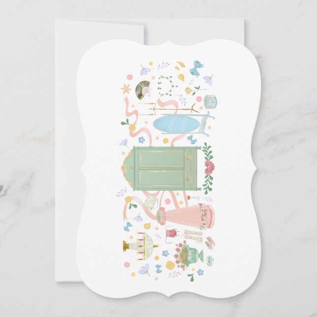 A Ball at the Crown Inn Thank You Card (Front)