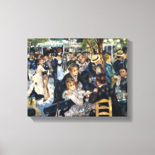 A Ball At the Moulin de la Galette - Renoir Canvas Print