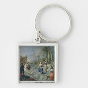A Ball on the Terrace of a Palace Key Ring