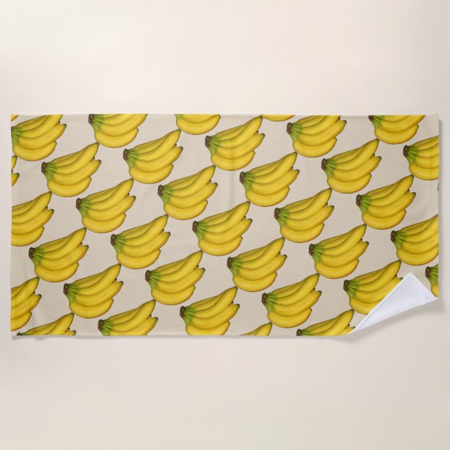 A Banana Celebration Beach Towel (Front)