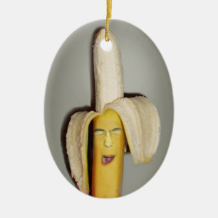 A Banana Splitting Headache Ceramic Tree Decoration