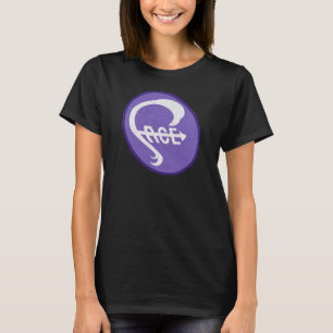 A Band Called Face: Purple Worn Logo T-Shirt