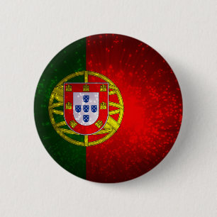 A bandeira de Portugal 6 Cm Round Badge