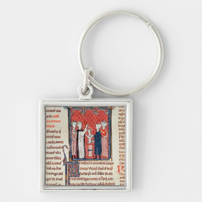 A Baptism Scene, from 'Decrets de Gratien' Key Ring (Front)