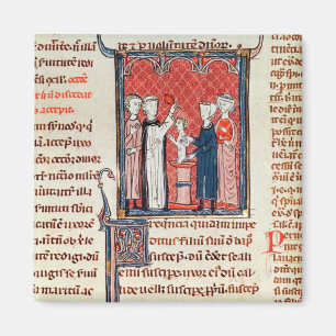 A Baptism Scene, from 'Decrets de Gratien' Magnet
