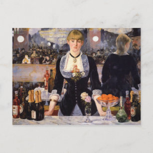 A Bar at Folies-Bergère Postcard