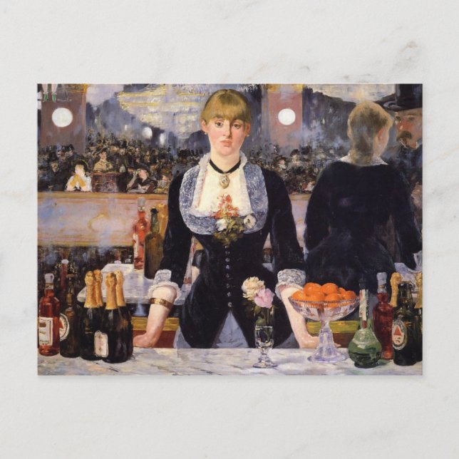 A Bar at Folies-Bergère Postcard (Front)