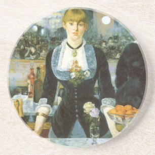 A Bar at the Folies Bergere by Edouard Manet Coaster