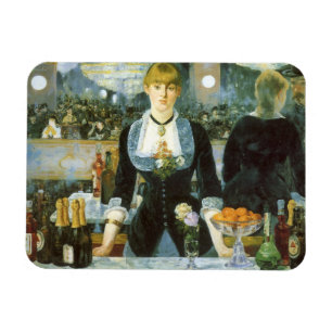 A Bar at the Folies Bergere by Edouard Manet Magnet