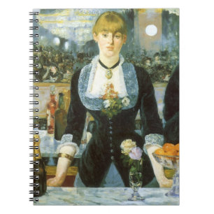 A Bar at the Folies Bergere by Edouard Manet Notebook