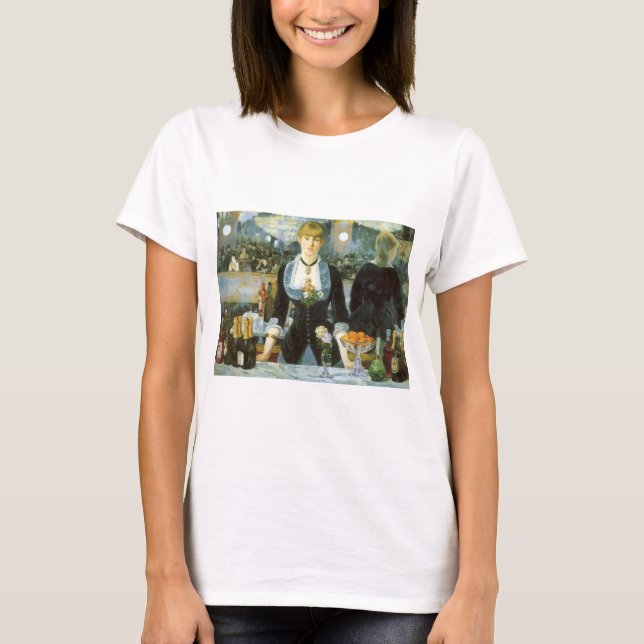 A Bar at the Folies Bergere by Edouard Manet T-Shirt (Front)