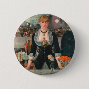A Bar at the Folies-Bergère Edouard Manet 6 Cm Round Badge