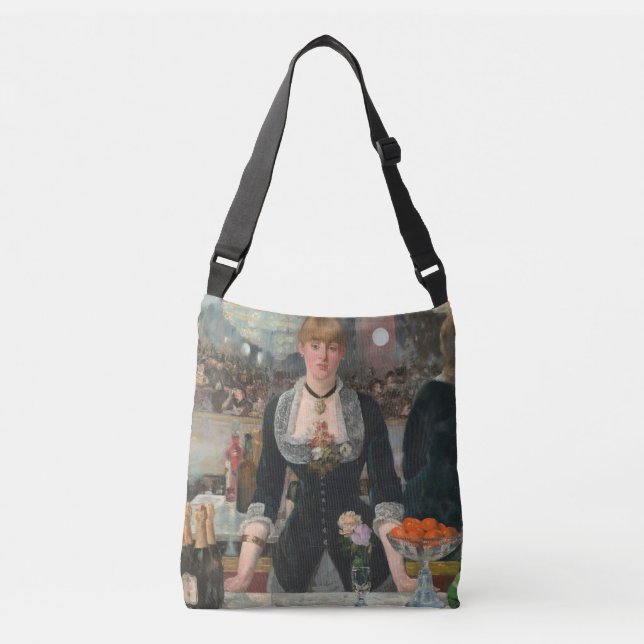 A Bar at the Folies-Bergère Edouard Manet Crossbody Bag (Front)