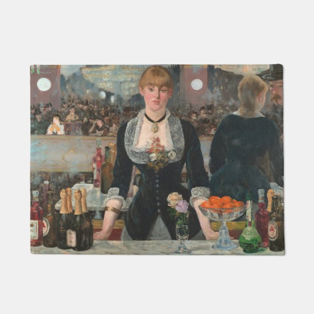 A Bar at the Folies-Bergère Edouard Manet Doormat (Front)