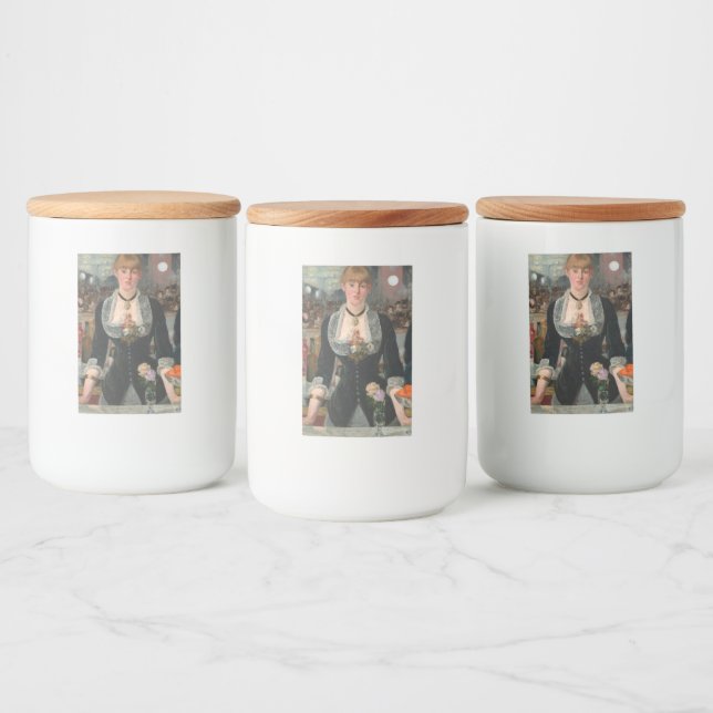 A Bar at the Folies-Bergère Edouard Manet Food Label (Bottles)