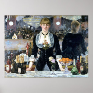 A Bar at the Folies Bergère, Édouard Manet Poster