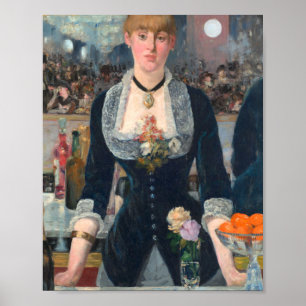 A Bar At The Folies Bergere - Edouard Manet Poster