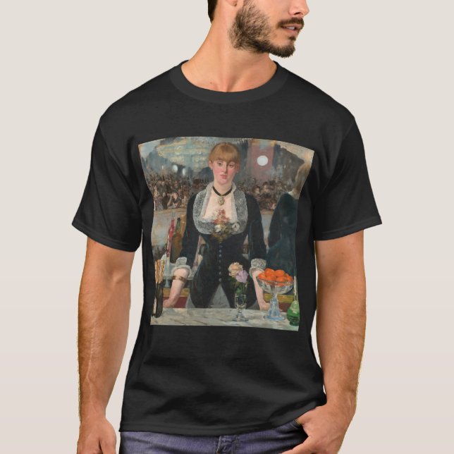 A Bar at the Folies-Bergère Edouard Manet T-Shirt (Front)