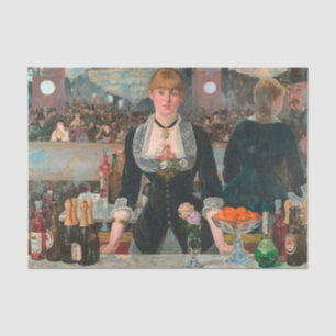 A Bar at the Folies-Bergère Edouard Manet Tissue Paper
