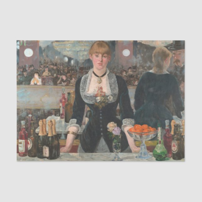 A Bar at the Folies-Bergère Edouard Manet Tissue Paper (Front)