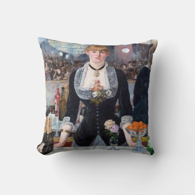A Bar at the Folies-Bergere, Manet Cushion (Front)