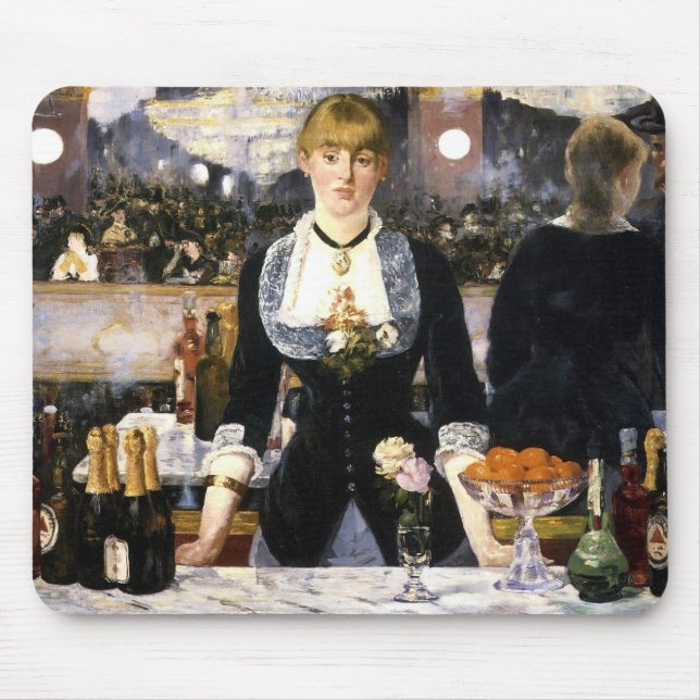 A bar at the Folies-Bergère Mouse Pad (Front)