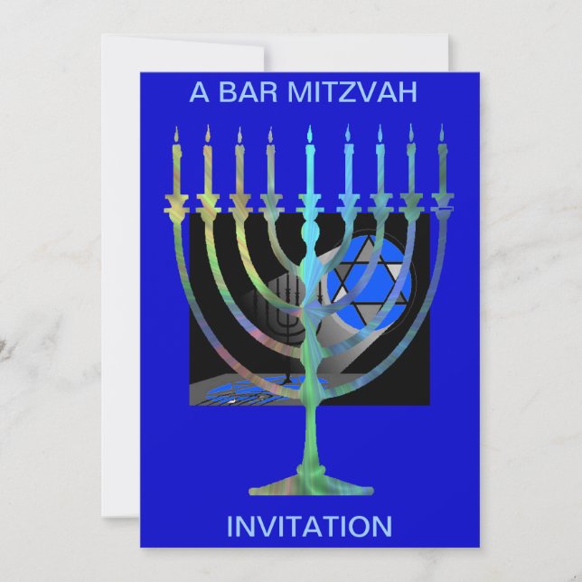 A BAR MITZVAH, INVITATION BY AES (Front)