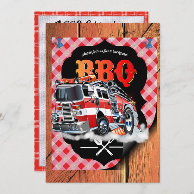A Barbecue Celebration Invitation (Front/Back)