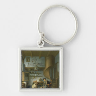 A Barber surgeon tending a peasant's foot Key Ring