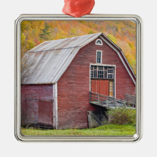 A barn in Vermont's Green Mountains. Hancock, 2 Metal Ornament
