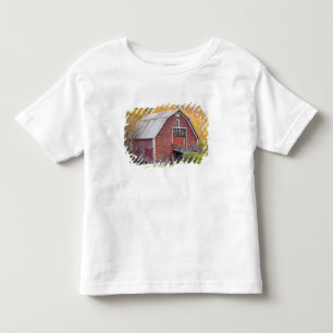 A barn in Vermont's Green Mountains. Hancock, 2 Toddler T-Shirt