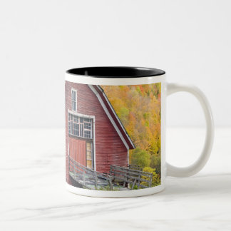 A barn in Vermont's Green Mountains. Hancock, 2 Two-Tone Coffee Mug