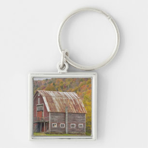 A barn in Vermont's Green Mountains. Hancock, Key Ring