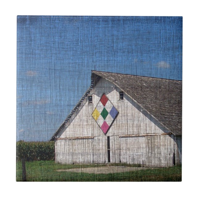 A Barn With A Quilt Tile (Front)