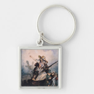 A Barricade in 1830, 1834 Key Ring