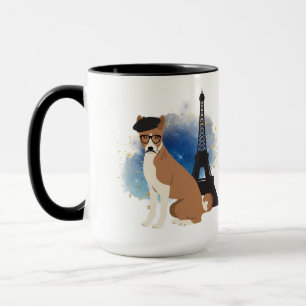 A Basenji in Paris Funny Dog  Mug