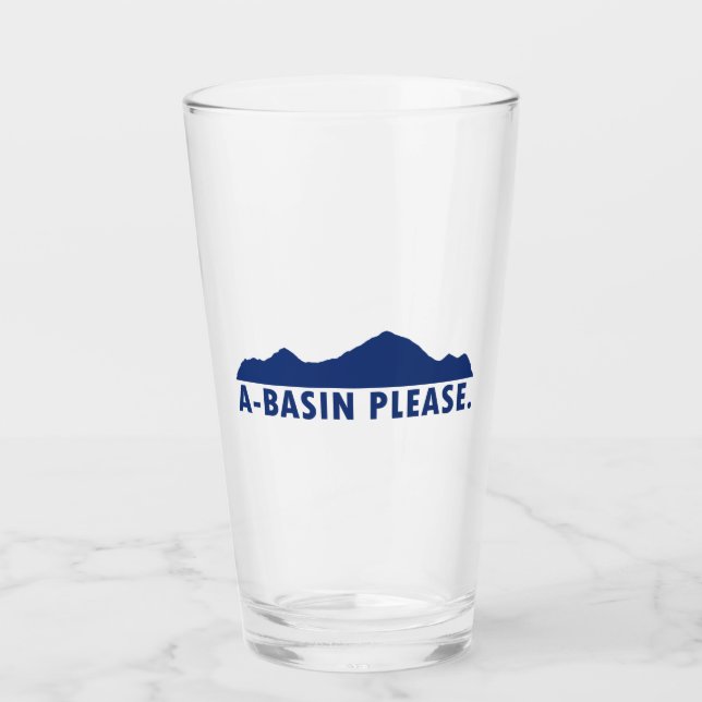 A-Basin Please Glass (Front)