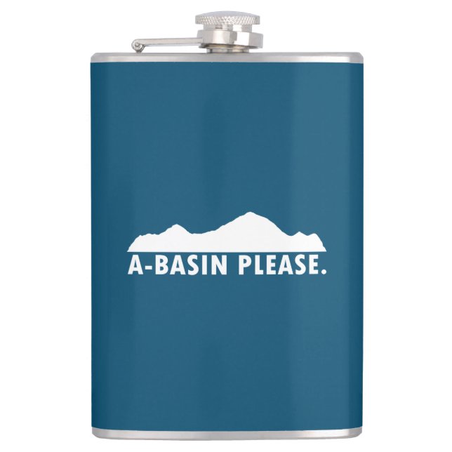 A-Basin Please Hip Flask (Front)