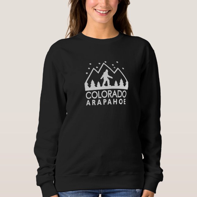 A Basin Yeti Sasquatch Night Walker Arapahoe Colou Sweatshirt (Front)