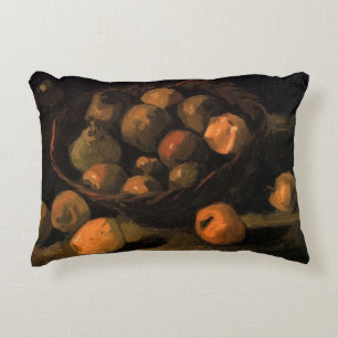 A Basket of Apples by Vincent van Gogh Decorative Cushion
