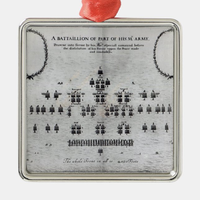 A Battalion of Part of his Majesty's Army Metal Tree Decoration (Front)