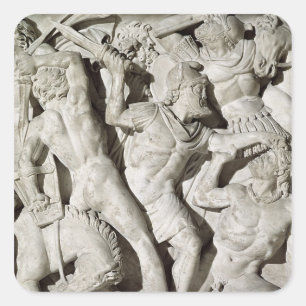 A battle between Romans and Galatians Square Sticker